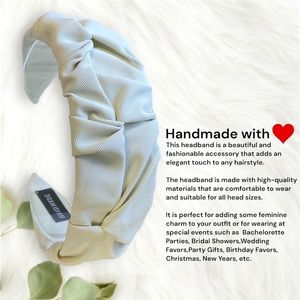 111- White Bone Twisted Headband